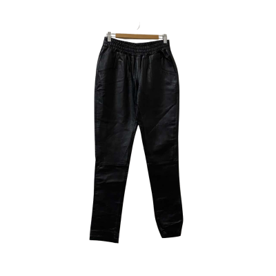  Princess Charlotte Womens  Size 8 Ankle Length Pants Black Leather BNWT 