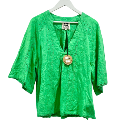 BNWT Jaase Green 3/4 Sleeve Top Size XL RRP $109.95