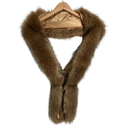  Womens faux fur stole Beige / Brown 