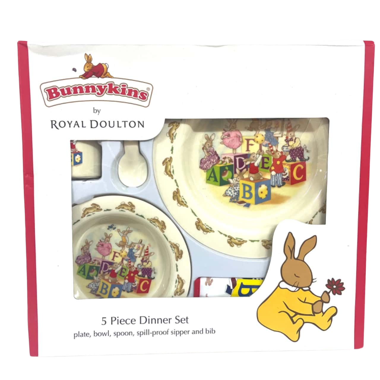 Bunnykins Royal Doulton 5 Piece dinner Set-Brand new in box