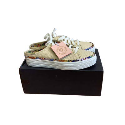 BNWT In Original Box Keds Women's Size US 7 Triple Kick Mules Natural Floral 
