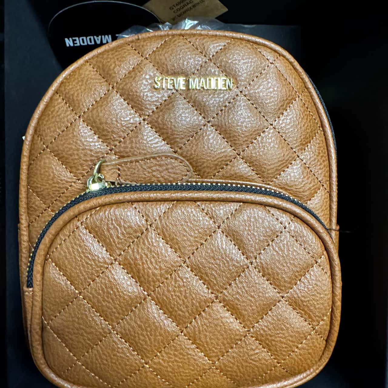 STEVE MADDEN Mini Tan Backpack And Card Case(s)