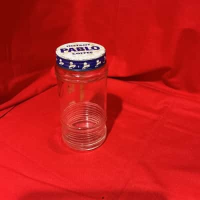 Vintage 1960s/70s Pablo Instant Coffee Glass Jar