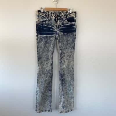 Circle L Cruz Blue Bleached Jeans Size 38 