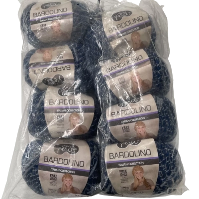 Vera Moda Bardolino wool 50 g X8 navy grey