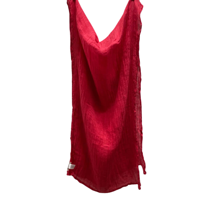Country Road Womens One Size Pink Linen Scarf