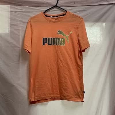 Puma Mens  Size M Short Sleeve T-shirt Peach 