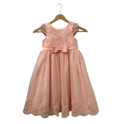 Ollies Place Kids  Size 4 Flower Girls Dress Coral 