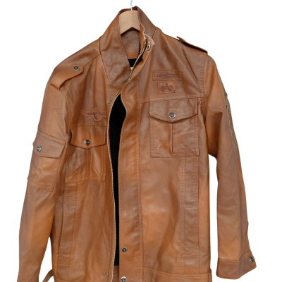 Mens Leather Jacket Size XL 