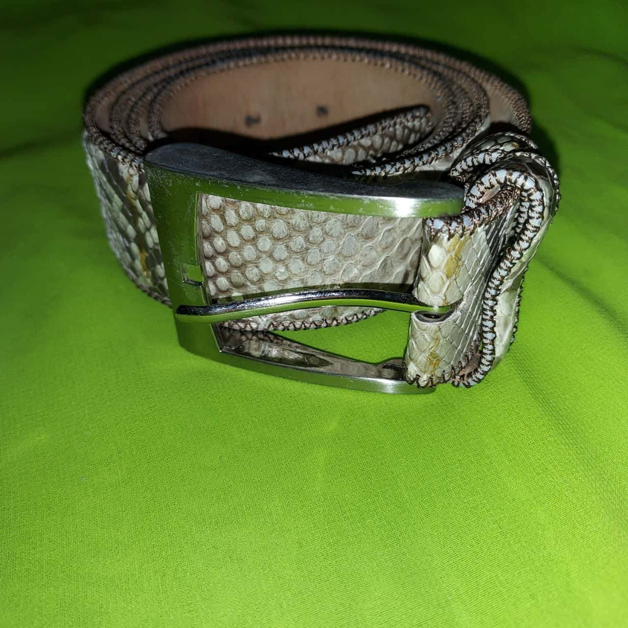 Handmade Real Python Snakeskin Belts With Any Size & Color Avail. Upon Request Men main image 3