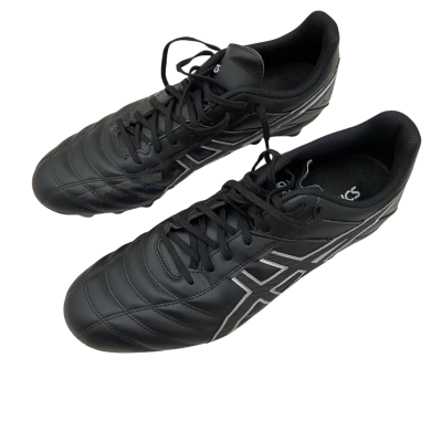 Asics Lethal Speed RS 2 Football Boots Black and Silver US Size 11.5