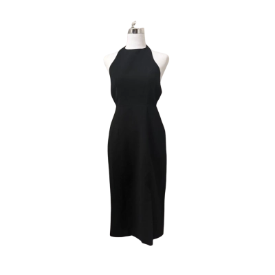C/MEO Collective Womens  Size 6 Midi Dress Black  