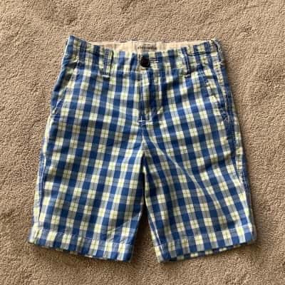 Abercrombie Kids.   Blue Check Shorts.  Size 8 