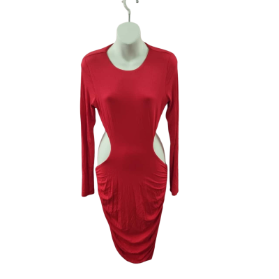 Tiger Mist Aphrodite Dress Womens  Size 14 / L Long Sleeve Dress / Mini Dress Red 