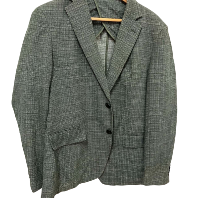 Calvin Klein Mens  Size M Blazer Green / Grey / Multicoloured  Lined sleeve