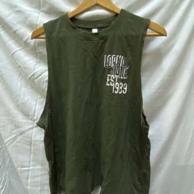Lorna Jane Womens  Size XL T-Shirt Olive 