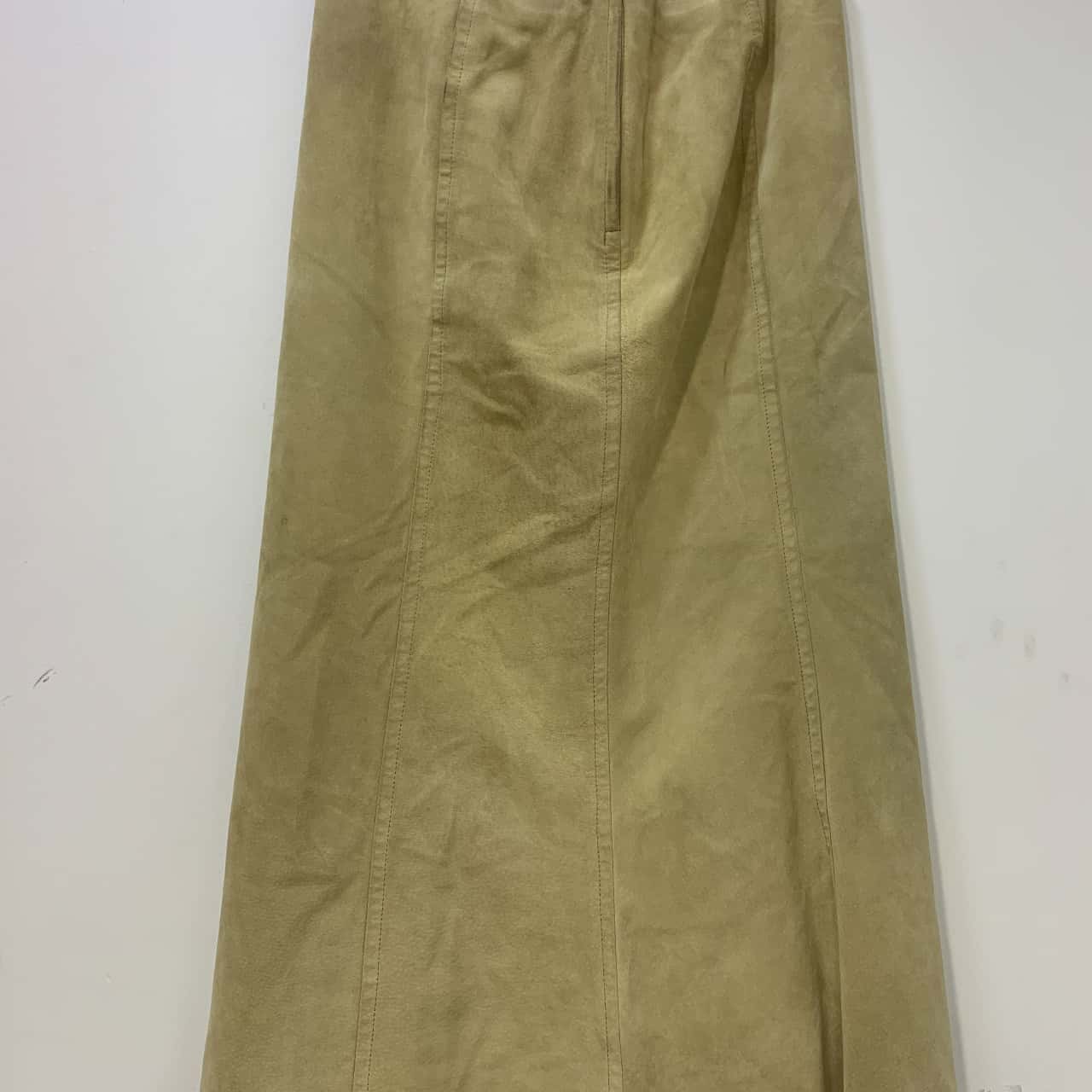 country road leather midi skirt