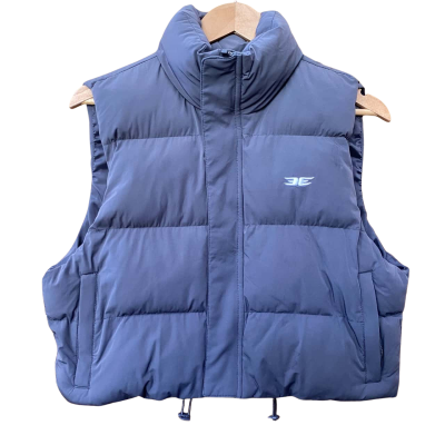Elite Eleven Grey Cropped Puffer Vest Size L