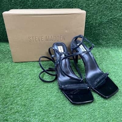 Steve Madden Black Strap Heels Size 10 / 41