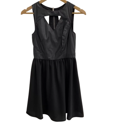 Avahna Womens Size 8 Mini Dress Black  