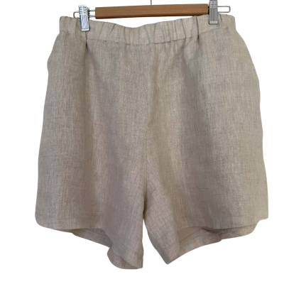Dissh   Natural Linen Shorts.  Size 14 