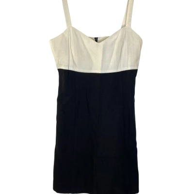Max & Co. Womens  Size 10 Short Dress Black  / Off White 