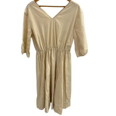 Ricepaper Womens Size M Lilou Dress Cream 