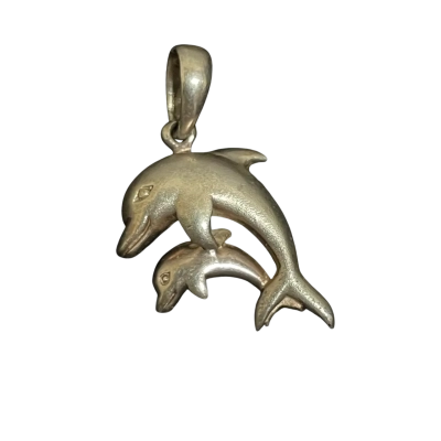  Sterling Silver 925 Dolphin Pendant