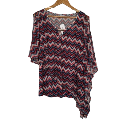 Rockmans Size M Navy/Red Top 
