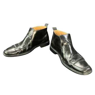  Mens Bally calf leather ankle Boots Black US 9.5