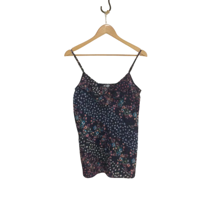 Hi There Women's Size 10 Shoestring Straps Top Multicoloured 