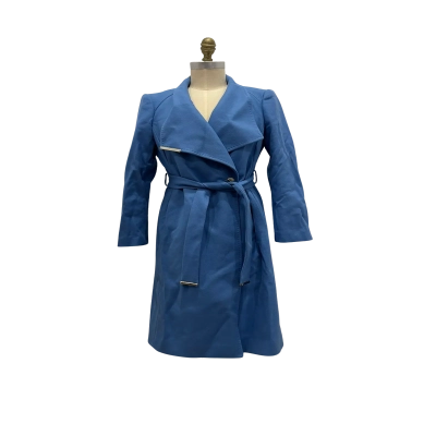Ted Baker Womens  Size 2 Winter Coat Blue 