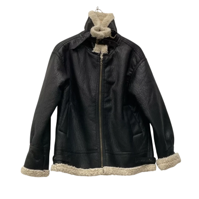 Pink Diamond Womens Bomber Jacket Size 12 Black  