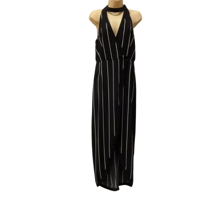 Keepsake the Label Womens  Size 14 / L Lost Land Maxi Dress Black  / Striped 