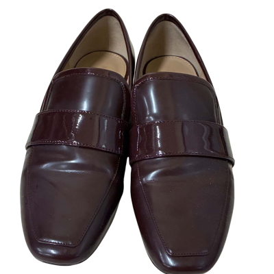 Mimco Womens Size 38 Loafers Maroon 