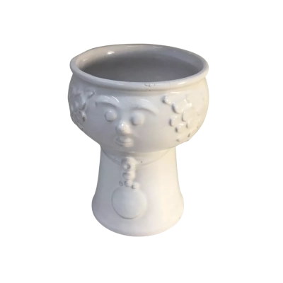Decorator White Planter Approx 15 x 11.5cm