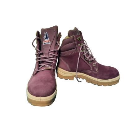 Steel Blue Lady's Purple Safety Boots Size 40.