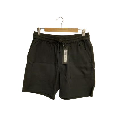 Mr Simple Womens  Size M  black Waffle Shorts