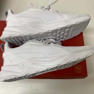  Puma Mens White Trainers, Size 12