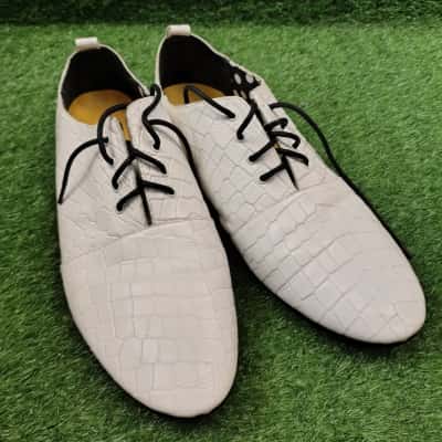  Radical Yes White Alligator Dress Shoes Size 43
