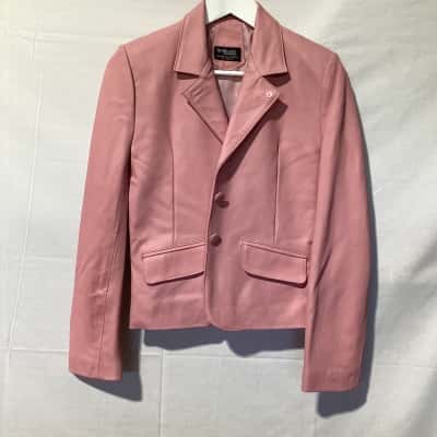  Womens  Size 6 Pink  Leather Jacket