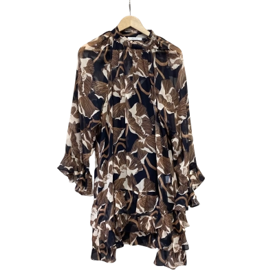Morrison Womens  Size 3 Long Sleeve Dress Black  / Brown 