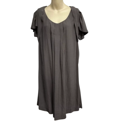 Veronika Maine Size 12 Grey Dress 