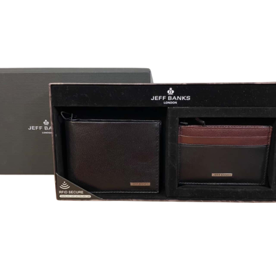 BNIB Jeff Banks Leather Wallet Duo