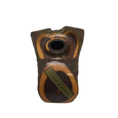 Vintage Mulga Wood Inkwell From Avoca From 1930s