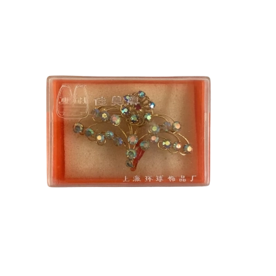  Womens Brooch Blue / Gold colour