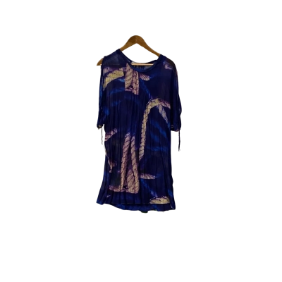 Scanlan Theodore Womens  Size 10 Mini shift Dress Blue / Pattern 