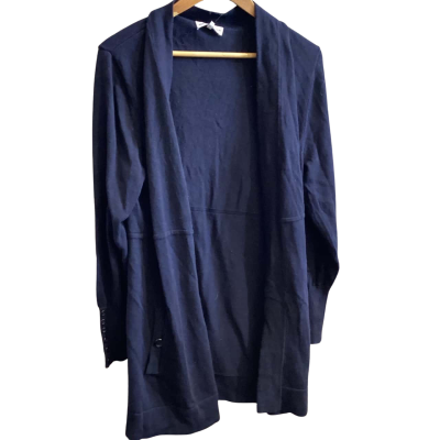 Black Pepper Womens  Size L Cardigan Navy Blue 