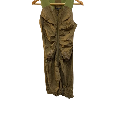 Akela Key Womens  Size 36 Olive Zip Up Dress-Like