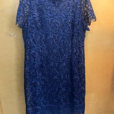 Yesadress Womens Blue Lace Dress Size 20